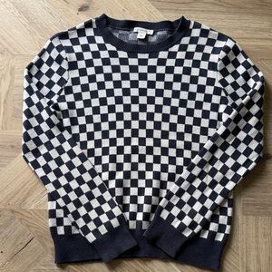 Crewcuts Black and White Checkered Sweater